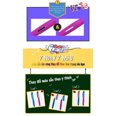 Hộp 10 Bút bi gel STABILO Palette 268 F 0.7mm (GP268F/10) - Đỏ