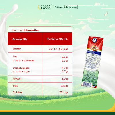 Thùng 6 Hộp Sữa Tươi Tiệt Trùng President Nguyên Kem 1L - Độ Béo 3.6%, Không Đường,nhập khẩu từ Pháp