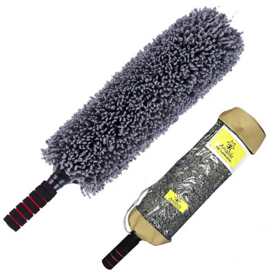 Chổi lau xe ô tô chuyên dụng - Chổi vệ sinh đa năng sợi dầu,  cán dài kim loại co rút