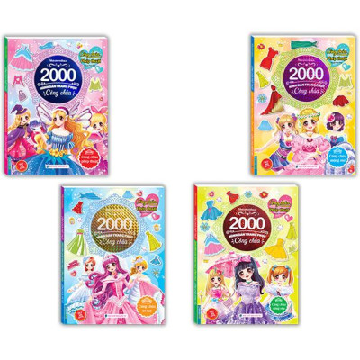 Combo 4 Cuốn: Công Chúa Phép Thuật - 2000 Hình Dán Trang Phục Công Chúa