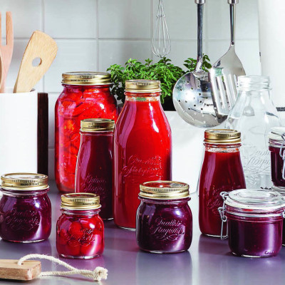 Hũ thủy tinh nắp vặn Quattro 250ml - Bormioli Rocco - Italy