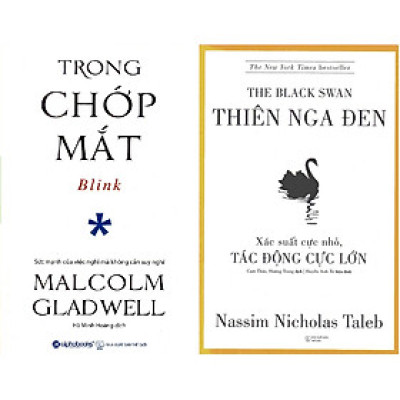 Bộ Sách Về Tư Duy Cực Kỳ Thú Vị ( Trong Chớp Mắt + Thiên Nga Đen ) (Tặng Tickbook đặc biệt)