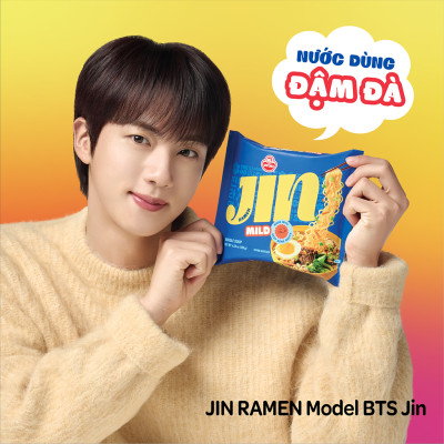 Lốc 5 gói mì Jin Không Cay Otoki hương vị chuẩn Hàn, đậm đà thơm ngon(120gx5)