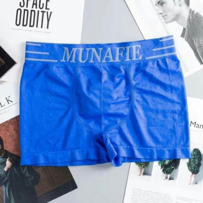Bộ 3 quần lót nam boxer Munafie hàng dệt kim cao cấp (Có túi zip) - Quần sịp đùi boxer - WS21