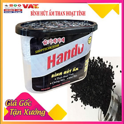Bình hút ẩm khử mùi chống mốc than hoạt tính Hando 450ml