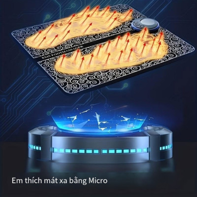 Thảm Massage Bàn Chân Xung Điện Trị Liệu EMS Giúp Lưu Thông Khí Huyết