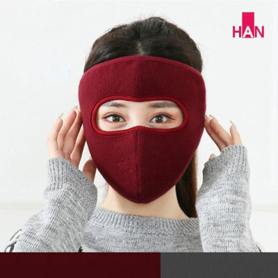 Khẩu trang ninja trùm kín mặt che tai chống nắng chống gió bụi vải nỉ  dán sau gáy thích hợp chạy xe đi công trình
