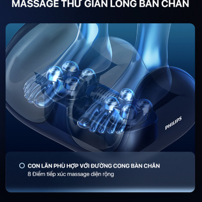 Máy Massage Chân Bấm Huyệt Đa Năng Philips PPM6331 - Hàng chính hãng