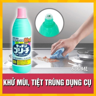 Nước tẩy đa năng nhà bếp Mitsuei Bleach 600ml - Hàng Nội Địa Nhật Bản