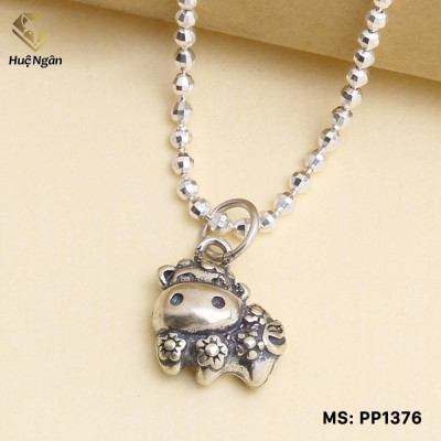 Mặt đeo dây chuyền, lắc tay, lắc chân bạc Ý 925 Huệ Ngân - 12 con giáp