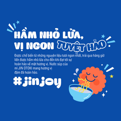 Lốc 5 gói mì Jin Không Cay Otoki hương vị chuẩn Hàn, đậm đà thơm ngon(120gx5)