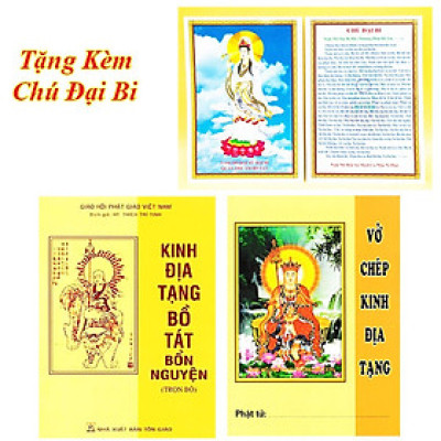 Sách - Combo 2 Cuốn: Kinh Địa Tạng Bồ Tát Bổn Nguyện + Vở Chép Kinh Địa Tạng - Chính Thông Book