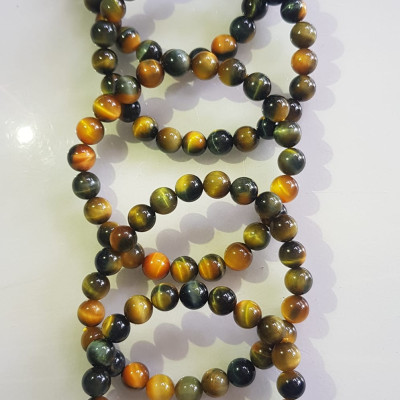 Vòng tay phong thủy may mắn Nữ đá mắt hổ tự nhiên vàng xanh đều mới bóng mượt đẹp Size hạt 8mm Nữ đeo Công dụng vòng đá mắt hổ đá thiên nhiên tốt cho sức khỏe, đem đến may mắn,xoa dịu tâm trí công việc hanh thông ạ