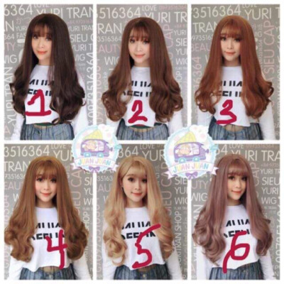 Tóc giả cao cấp chịu nhiệt- tặng lưới chùm tóc- hình thật