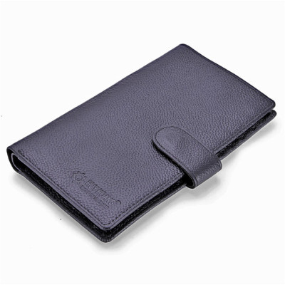 HJ2145 - Bóp nam Huy Hoàng dáng đứng màu đen