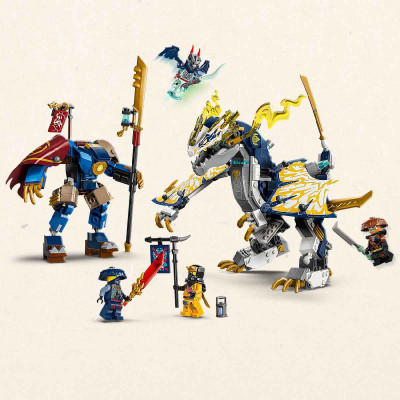 Đồ Chơi Lắp Ráp Rogue Và Cỗ Máy Rồng Chiến Đấu LEGO NINJAGO 71843 (584 chi tiết)