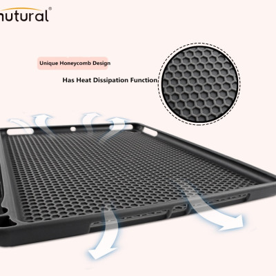 Bao da Ipad Air 10.5 inch 2019 (New) Hiệu Mutural Có Khe Để Bút Cảm Ứng - Đen - Hàng nhập khẩu