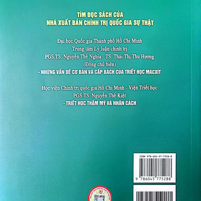 Sách Giáo trình Triết học (Dùng cho khối không chuyên ngành triết học trình độ đào tạo thạc sĩ, tiến sĩ các ngành khoa học tự nhiên, công nghệ)