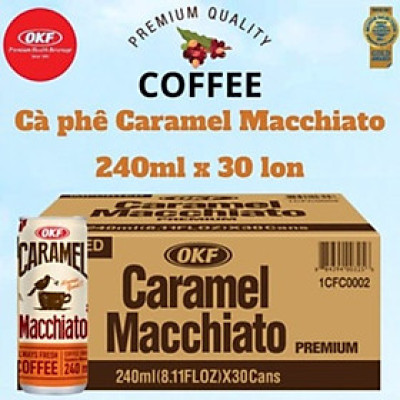Cà phê Caramel Macchiato 240ml OKF HÀN QUỐC x 30 lon