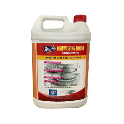 Nước rửa chén siêu đậm đặc Mr.Fresh 5L-công nghệ Hàn Quốc ( hương Đào )