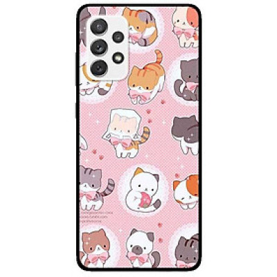 Ốp lưng dành cho Samsung A32 - A52 - A72 mẫu Họa Tiết Mèo Nơ