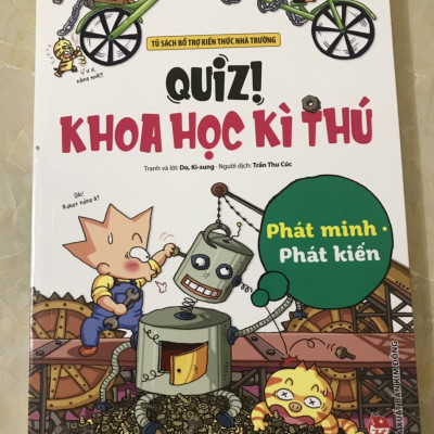 Combo 5 Cuốn: Quiz! Khoa Học Kì Thú (Tái Bản 2021): Núi lửa Động đất, Phát minh Phát kiến, Thế giới huyền bí, Thời tiết Môi trường, Vũ trụ