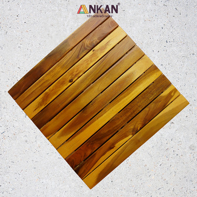 Đế Lót Chậu Cây Có Bánh Xe CỠ LỚN Vuông 50cm, Làm Giá Đỡ Kệ Hoa Cây Cảnh, Màu Vàng Nắng, Chịu Tải 150Kg