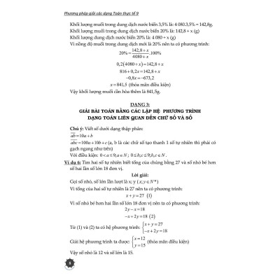 Sách - Phương Pháp Giải Các Dạng Toán Thực Tế Lớp 9 - Tài Liệu Dùng Chung Cho Các Bộ Sách - Khang Việt Book