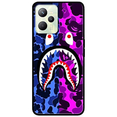 Ốp lưng dành cho Realme C35 - Realme Narzo 50A Prime mẫu Cá Mập Xanh Hồng