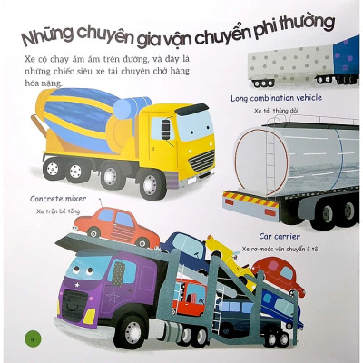 Busy Machines - Trucks: Những Cỗ Máy Năng Nổ - Xe Tải (Song Ngữ Anh - Việt)