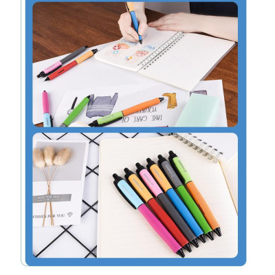 Hộp 10 Bút bi gel STABILO Palette 268 F 0.7mm (GP268F/10) - Đỏ