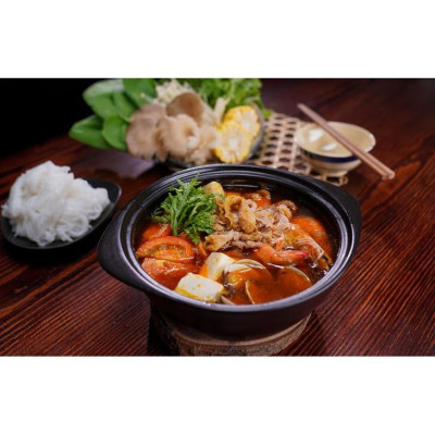 Combo 5 gói gia vị lẩu thái Vipep 85g chua cay, có sẵn rau củ, tiện lợi nấu dùng ngay