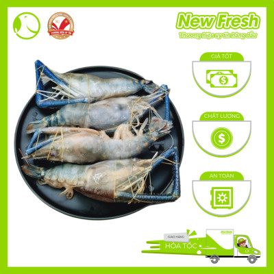 [GIAO NHANH HCM] Tôm Càng Xanh Đông Lạnh - Túi 1Kg (9-10 con)