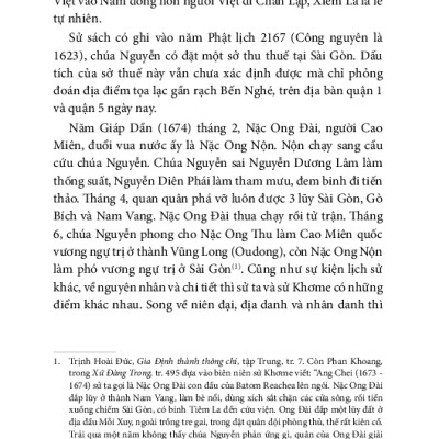 Lược Sử Sài Gòn Từ Thế Kỷ XVII Đến Khi Pháp Xâm Chiếm (1859)