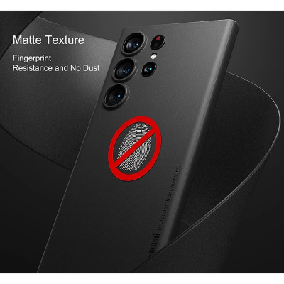 Ốp lưng nhám siêu mỏng 0.3mm cho Samsung Galaxy S23 Ultra - S23 Plus hiệu Memumi có gờ bảo vệ camera - Hàng nhập khẩu