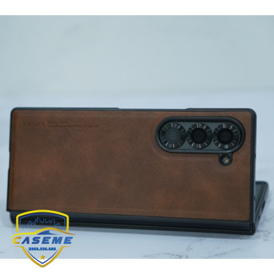 Ốp lưng da dành cho Samsung Galaxy Z Fold5/Z Fold6/Z Fold 7 hàng chính hãng X-Level cao cấp - Hàng Chính Hãng