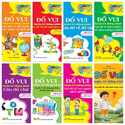 Sách - Combo 8 cuốn Đố vui luyện trí thông minh (ND)