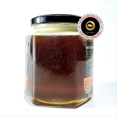 Mật ong hoa nhãn nguyên chất loại 450g lọ thủy tinh