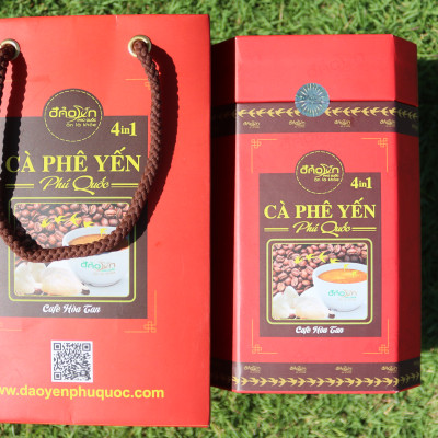 Cà phê yến Phú Quốc - Hộp 18 gói - Uống thơm ngon, tỉnh táo cả ngày