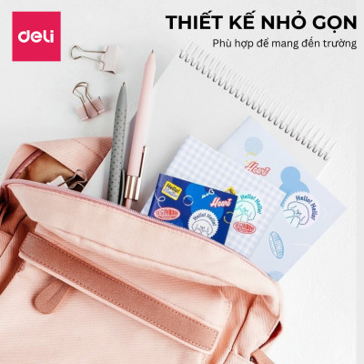 Combo 3 Cuốn Sổ Tay Ghi Chép Khâu Gáy 40 Trang Deli - FTZ03-01