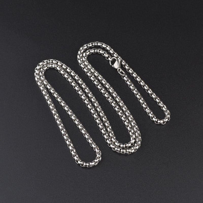 Dây chuyền nam titan cao cấp đẹp sang trọng inox thép không gỉ kiểu bông dừa trangsucpt PTDCNA51