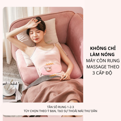 ￼Máy massage đau bụng kinh M28, Có hộp quà tặng, Giảm đau bụng cho phụ nữ đến kì, Chườm nóng, Hỗ trợ chăm sóc sức khỏe