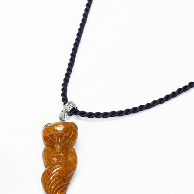 Mặt dây chuyền hồ ly tóc vàng mệnh thủy, kim - Ngọc Quý Gemstones