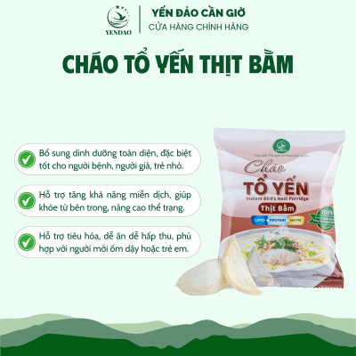 Yến Đảo - Gói Cháo Yến Thịt Bằm Chất Lượng Giàu Dinh Dưỡng Ăn Liền Tiện Lợi Cho Mọi Người