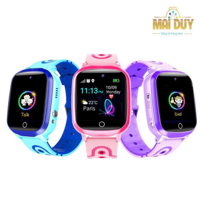 Đồng Hồ Thông Minh MAI DUY Y85 Trẻ Em ngôn ngữ Tiếng Việt, Pin sử dụng được 2 ngày, dây đeo có Hoa văn hình Trái tim-Hàng Nhập Khẩu