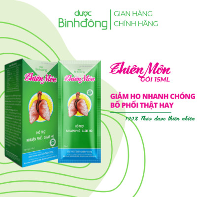 Thiên Môn Dược Bình Đông dạng gói 15ml - Giảm ho nhanh chóng, Bổ phổi thật hay
