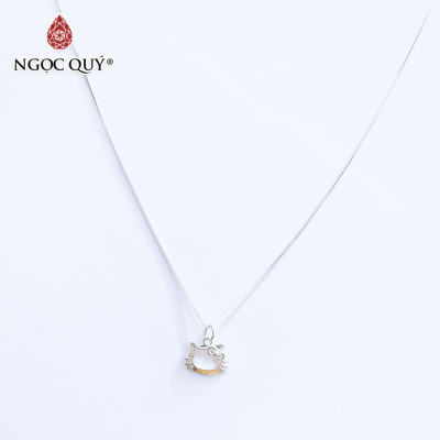 Dây chuyền bạc mặt mèo hellokitty - Ngọc Quý Gemstones