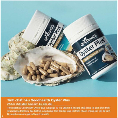 Tinh chất hàu tăng cường sinh lý nam Goodhealth Oyster Plus New Zealand giúp tăng sinh lực, tăng sức khỏe sinh sản, tăng sức đề kháng-OZ Slim Store