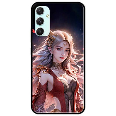 Ốp lưng cho Samsung A14 - A24 - A34 - A54 - Mỹ Nữ Áo Đỏ Đen - Hàng Chính Hãng