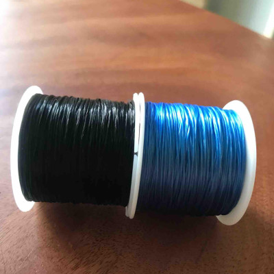 	 2 CUỘN THUN CO GIÃN MÀU XANH DƯƠNG VÀ ĐEN HOẶC NÂU ĐEN XỎ CHUYÊN XỎ VÒNG TAY BẰNG ĐÁ NAM NỮ